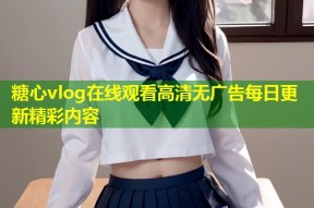 糖心vlog在线观看高清无广告每日更新精彩内容