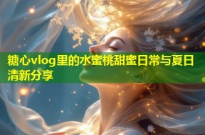 糖心vlog里的水蜜桃甜蜜日常与夏日清新分享